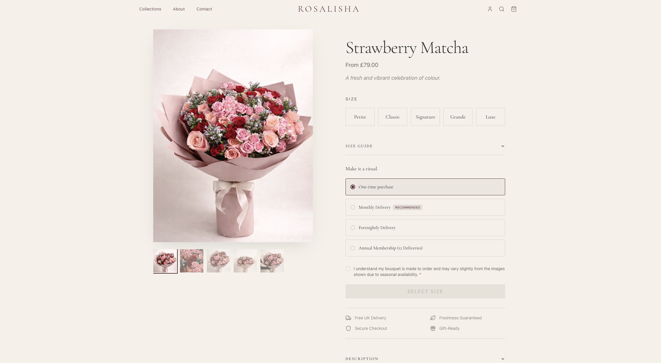 Rosalisha product page